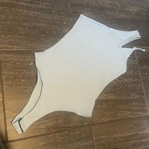 Bodysuit sleeveless baby blue and black Small size